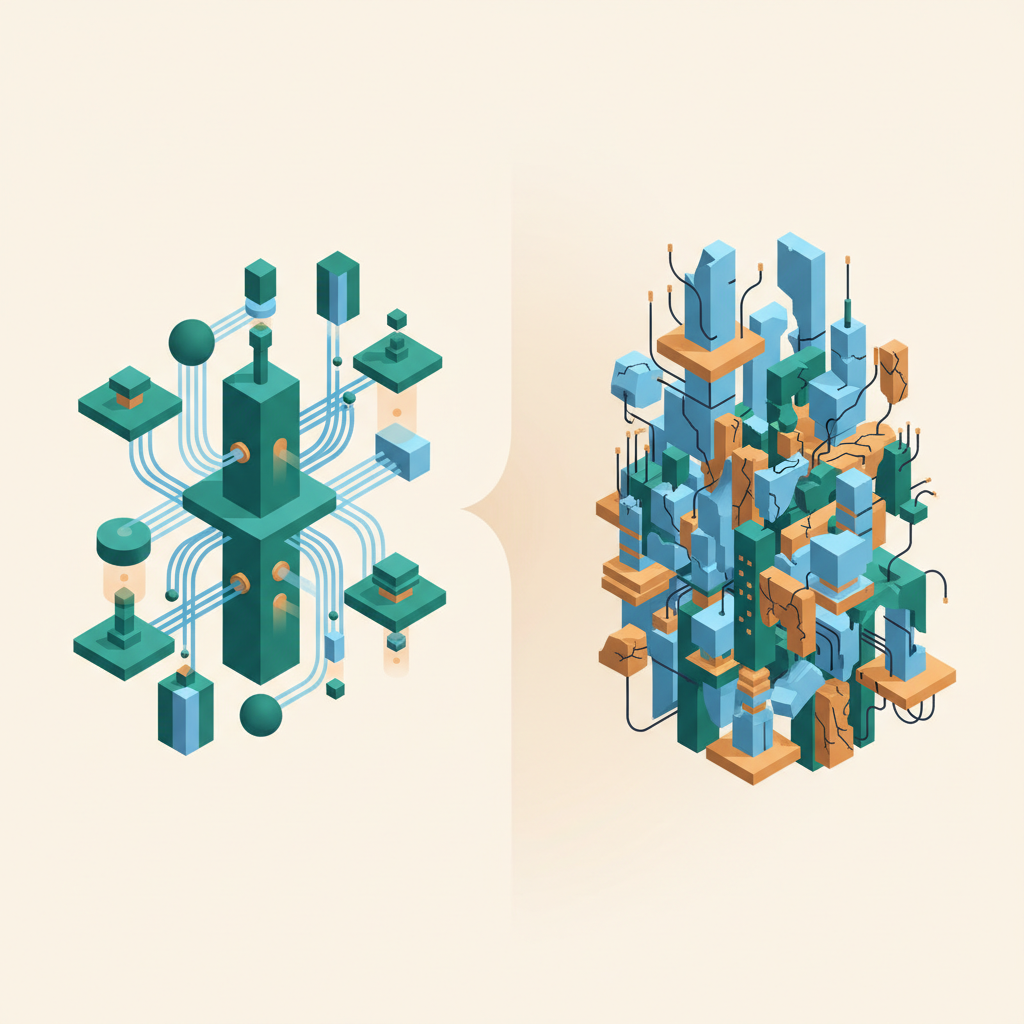 What the infrastructure looks like if built right vs wrong