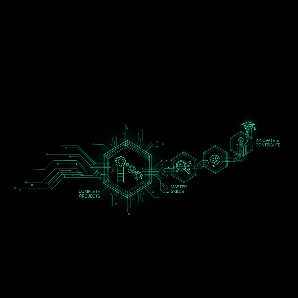 What it takes to graduate each level: specific actions, not just time