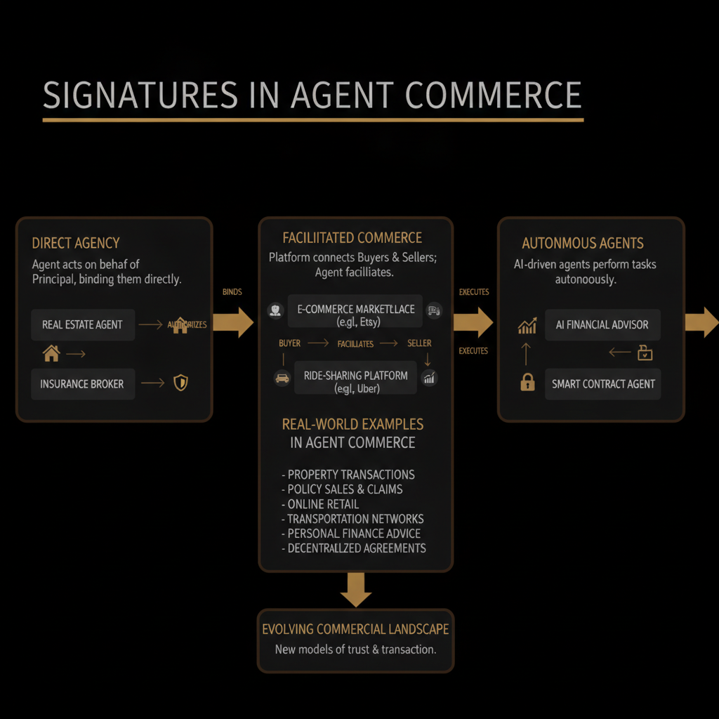 Map each signature to real examples in agent commerce today
